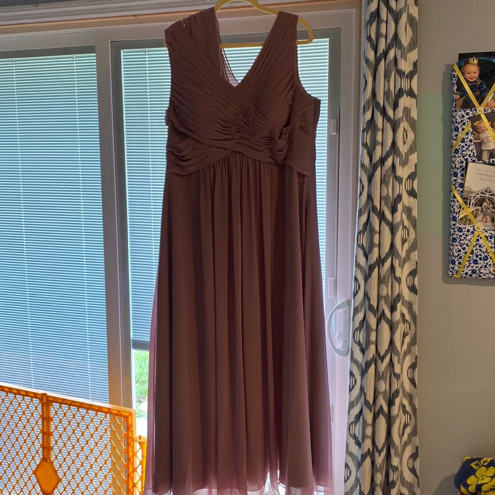 Azazie Flora dress in Vintage Mauve